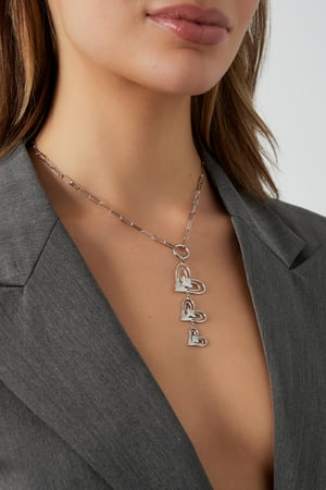 heart trio necklace h5 Picture3